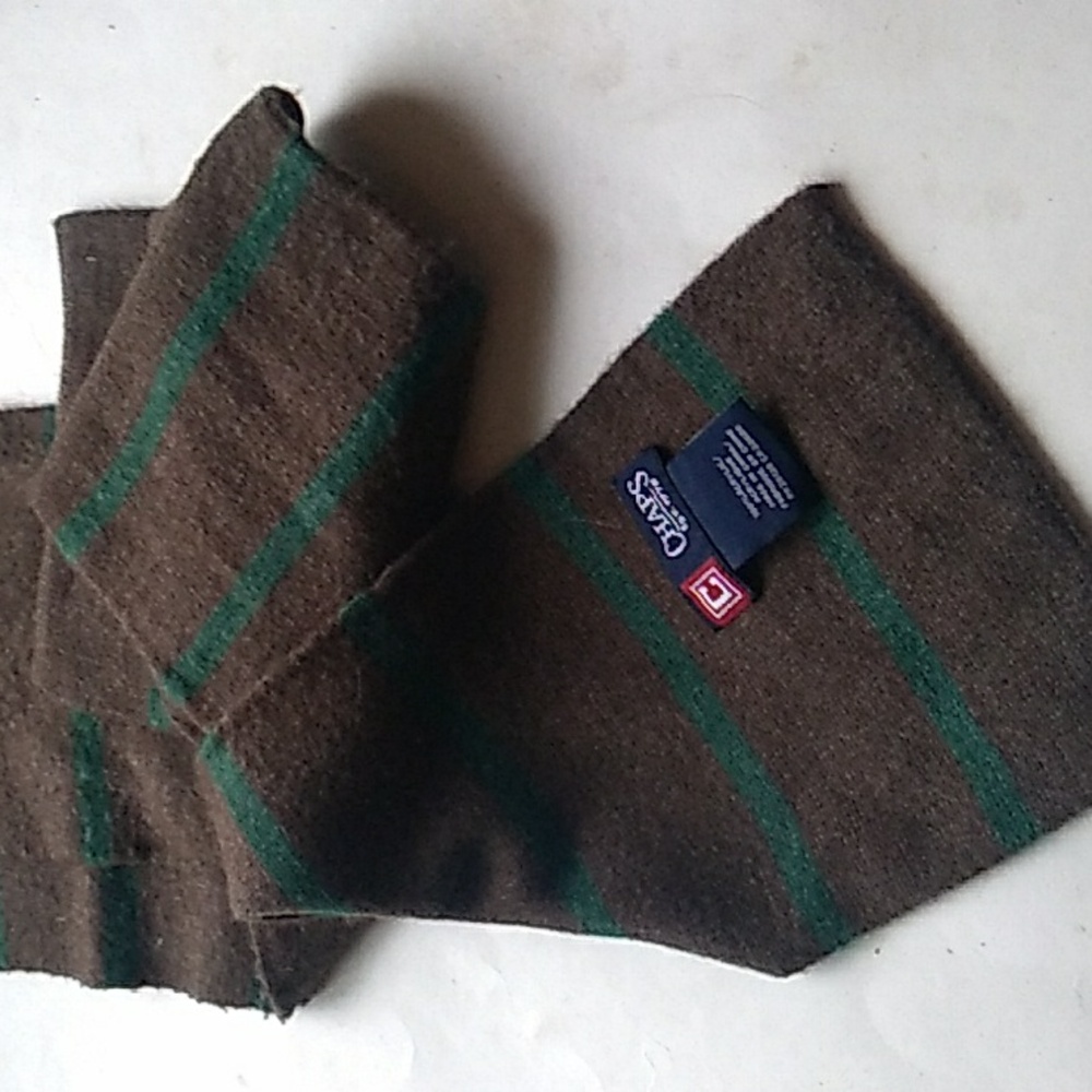 Chaps Mens Striped Rectangular Scarf - Picture 2 of 4